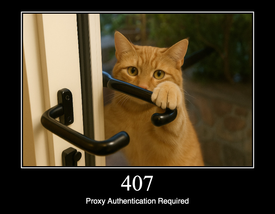 HTTP статус 407 — необходима аутентификация прокси