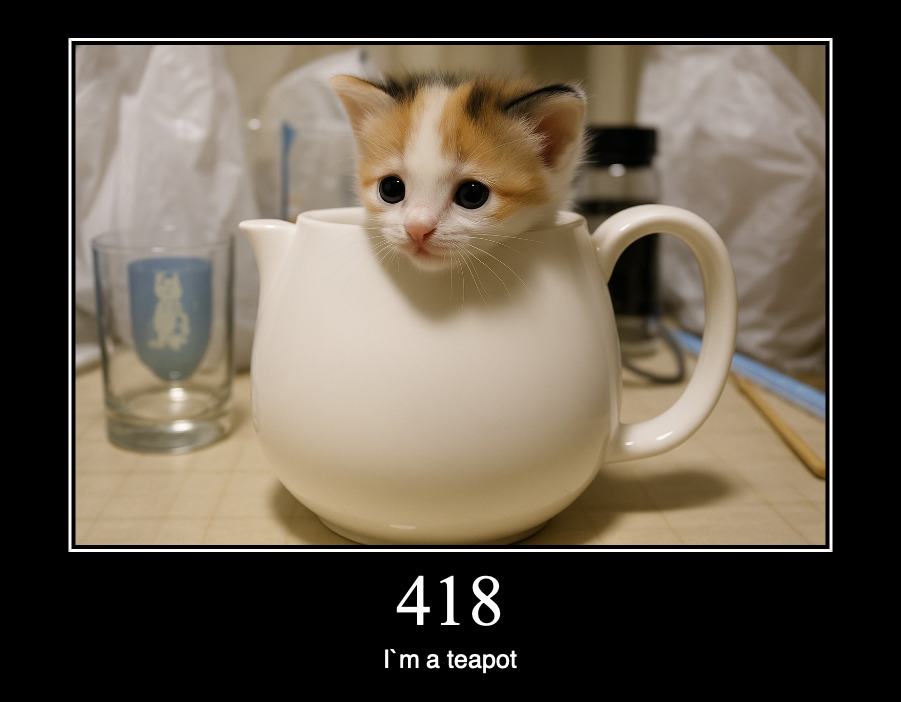 HTTP статус 418 — я — чайник