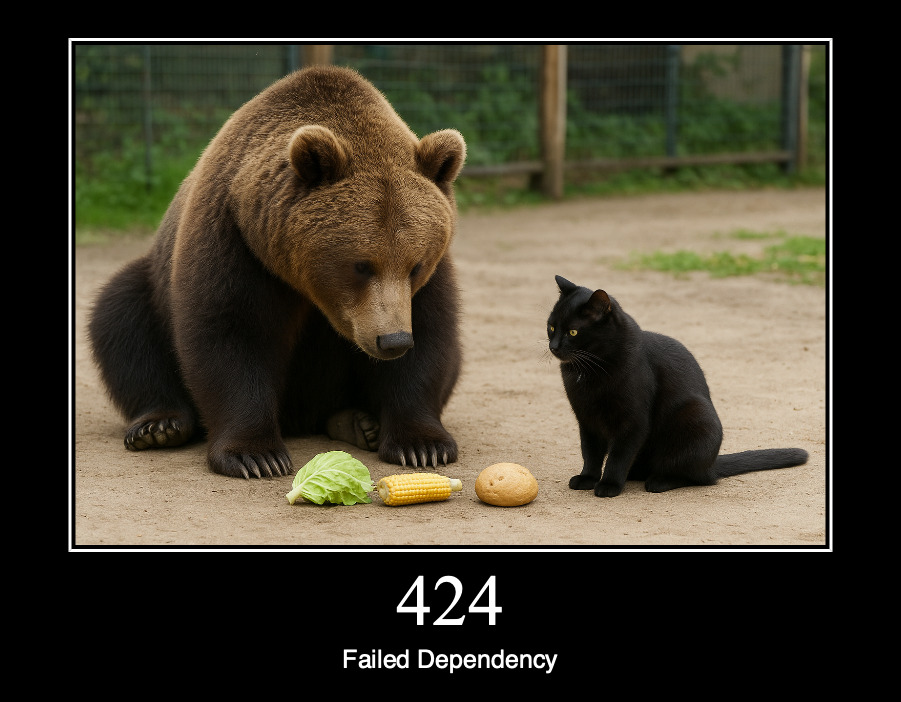HTTP статус 424 — невыполненная зависимость