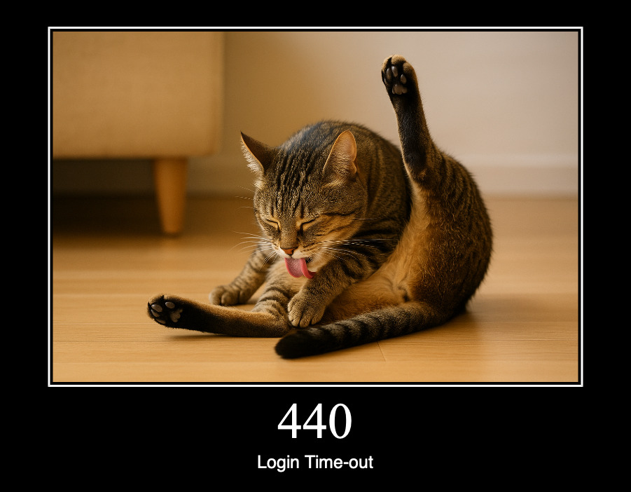 HTTP статус 440 — тайм-аут входа в систему