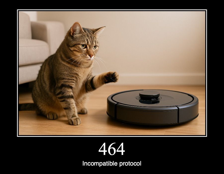 HTTP статус 464 — несовместимый протокол