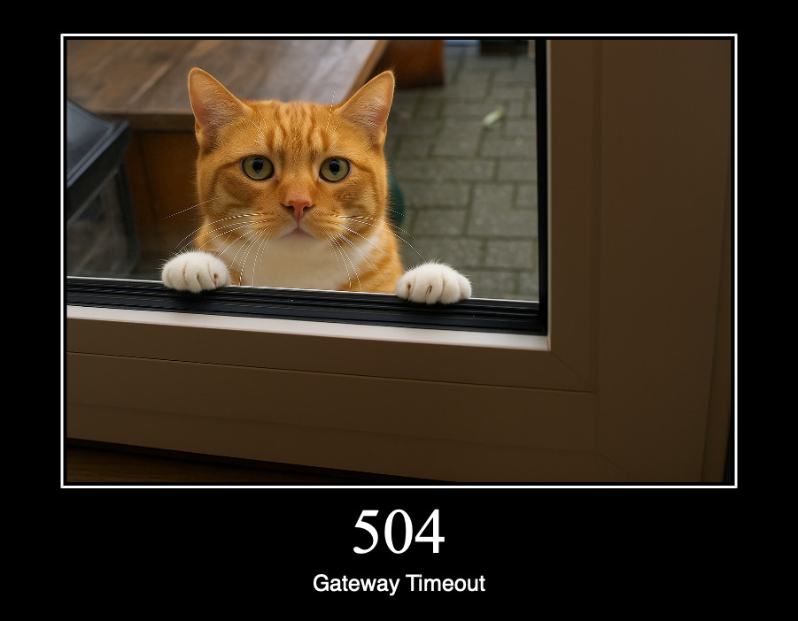 HTTP статус 504 — шлюз не отвечает