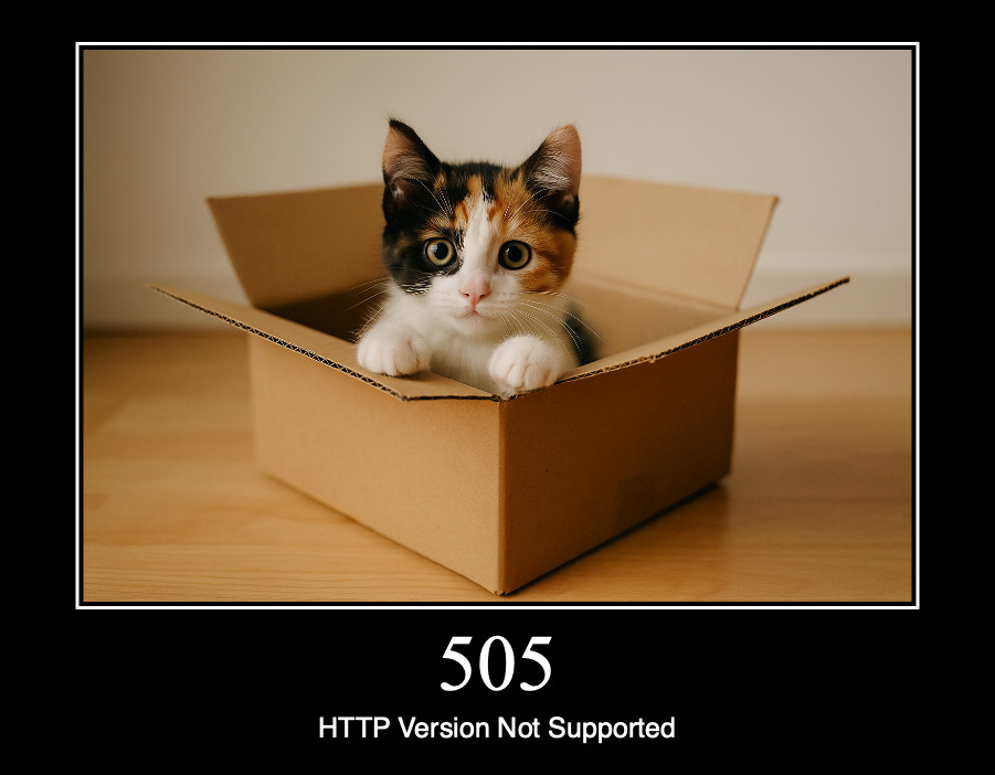HTTP статус 505 — версия http не поддерживается
